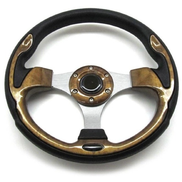 Unbranded Other - Pro-Fit 13 inch Steering Wheel - Wood Grain - E-Z-GO TXT & RXV